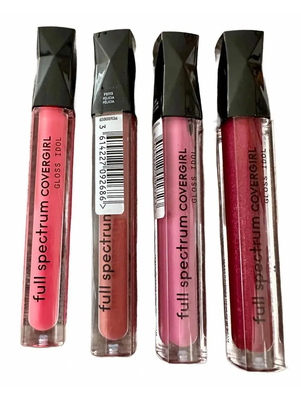 4-Pack New COVERGIRL Full Spectrum Lip Gloss Idol Wine Not Busta Move Believe Me